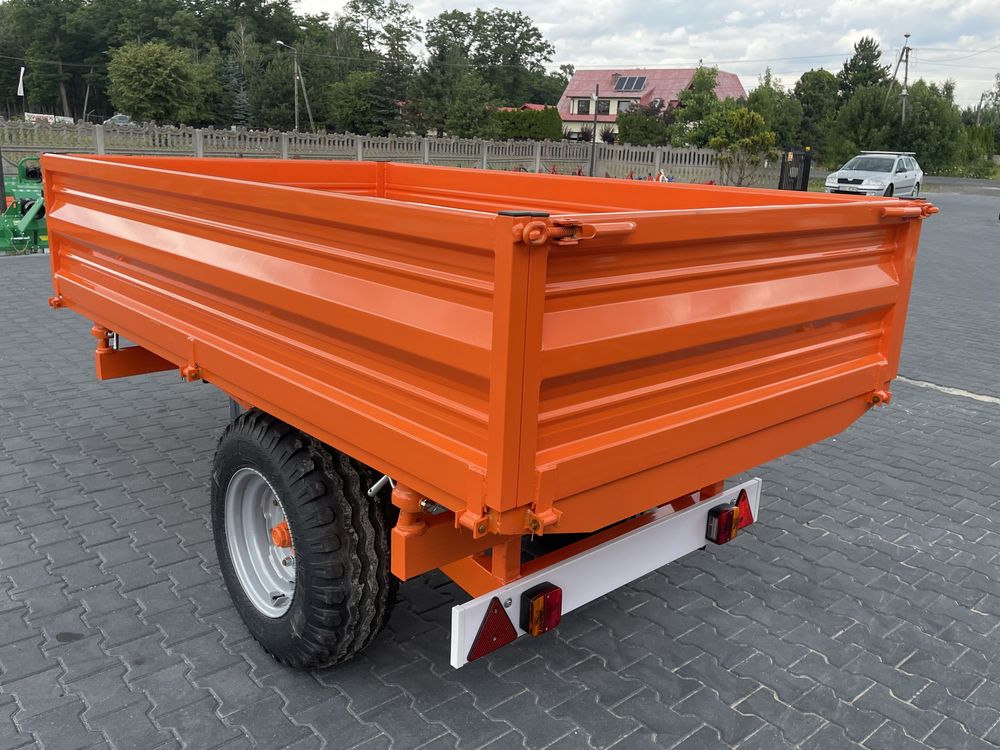 Przyczepa wywrotka rolnicza sadownicza   1520X2530 + oświetlenie .2.5T