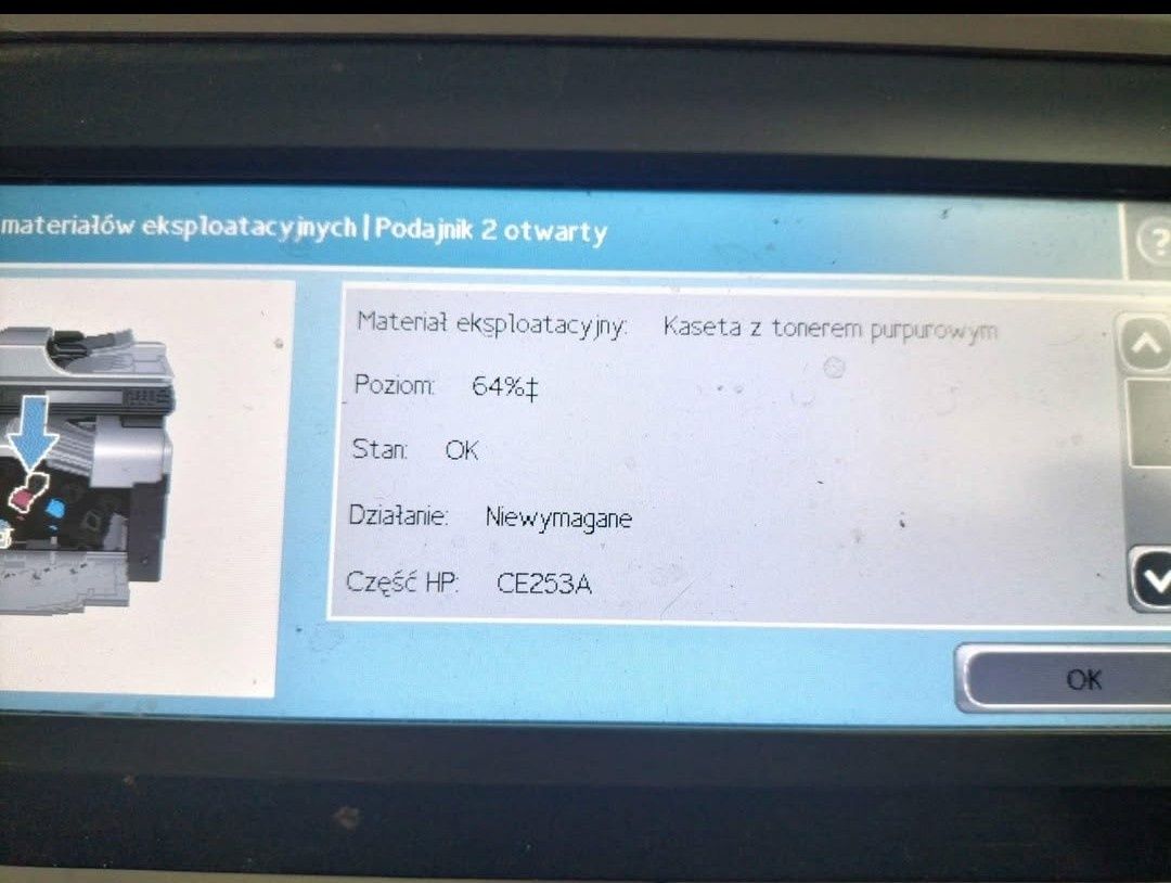 Komplet tonerów do HP color Laser Jet CM3530 CP3525