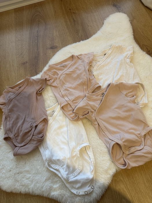 5pak body H&M 56 krótki rękaw