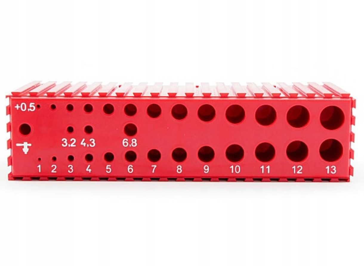 Solidny Organizer na Wiertła 1-13,5 mm 30 Otworów CNC