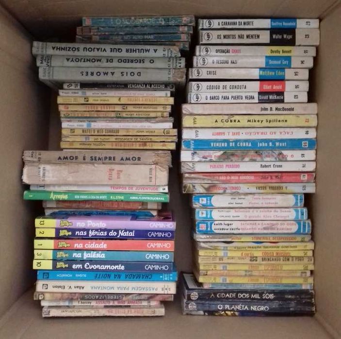 vários livros de bolso
