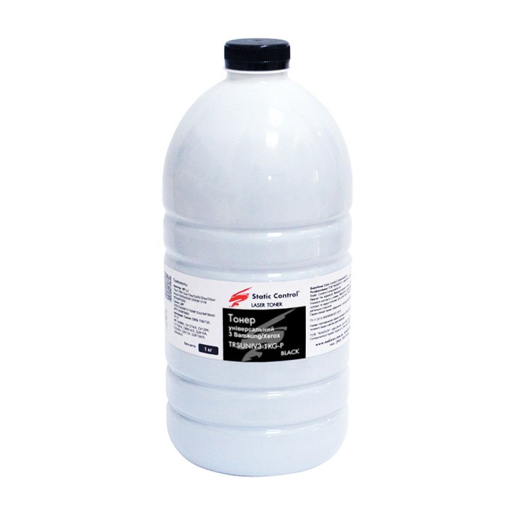 Тонер Samsung/Xerox 1 кг (фасований) Static Control (TRSUNIV3-1KG-P)