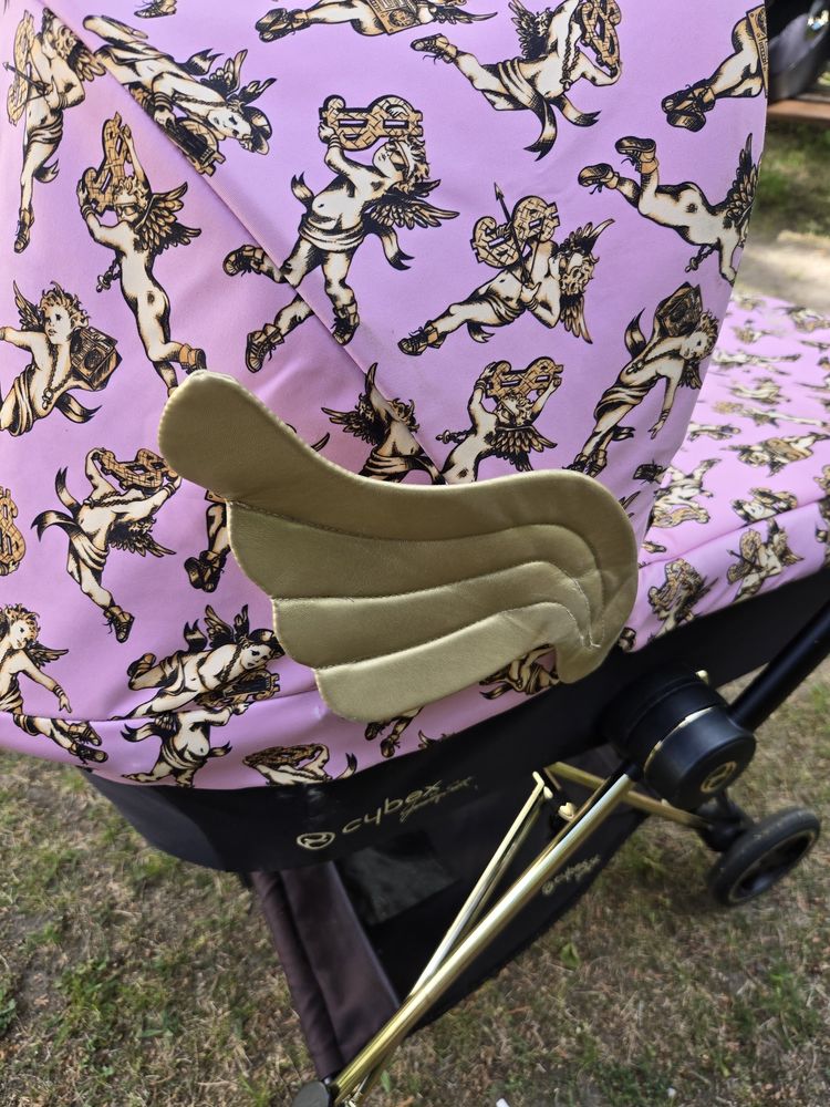 Wozek Cybex Mios Cherub Pink by Jeremy Scott 3w1 plus baza Isofix