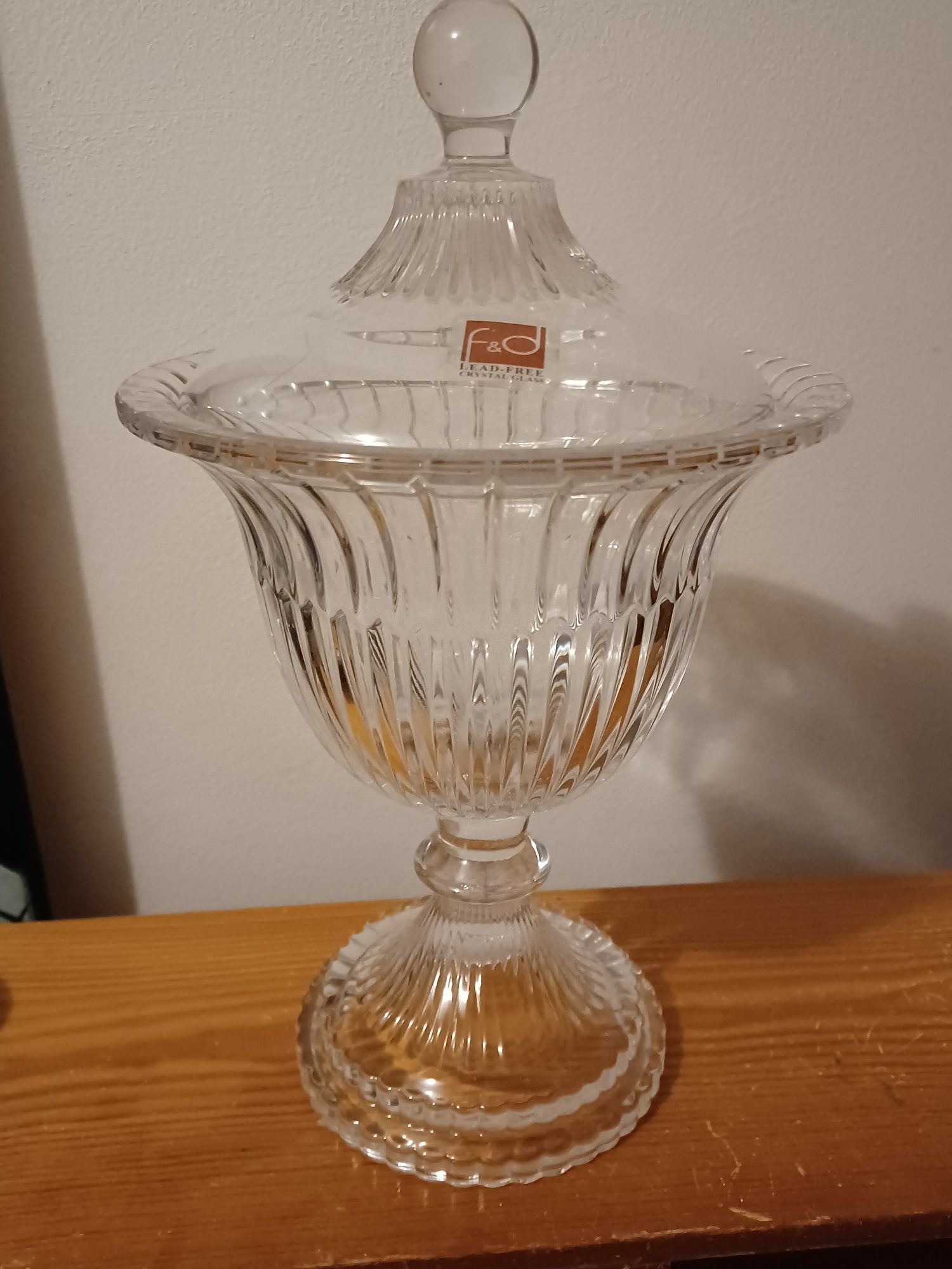 Taça com tampa cristal