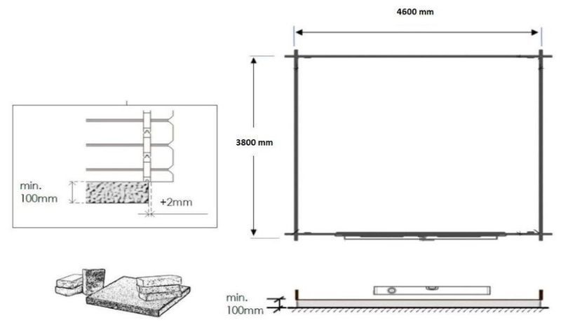 Domek ogrodowy 4,8x4m 40mm SZYBY DOM370