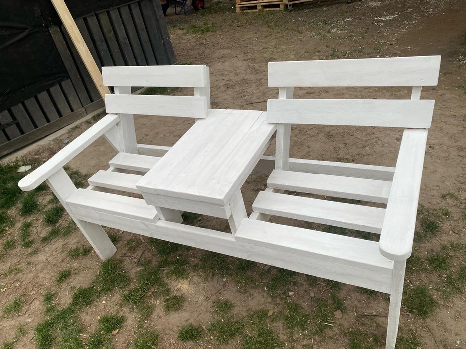 Ławka ogrodowa stół krzesła