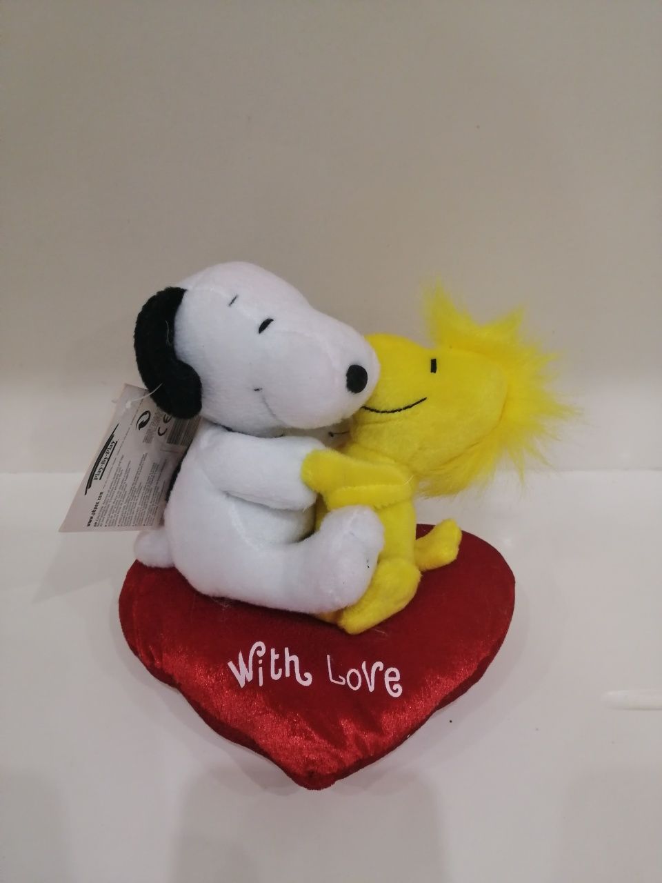 Snoopy coração peluche novo com etiqueta