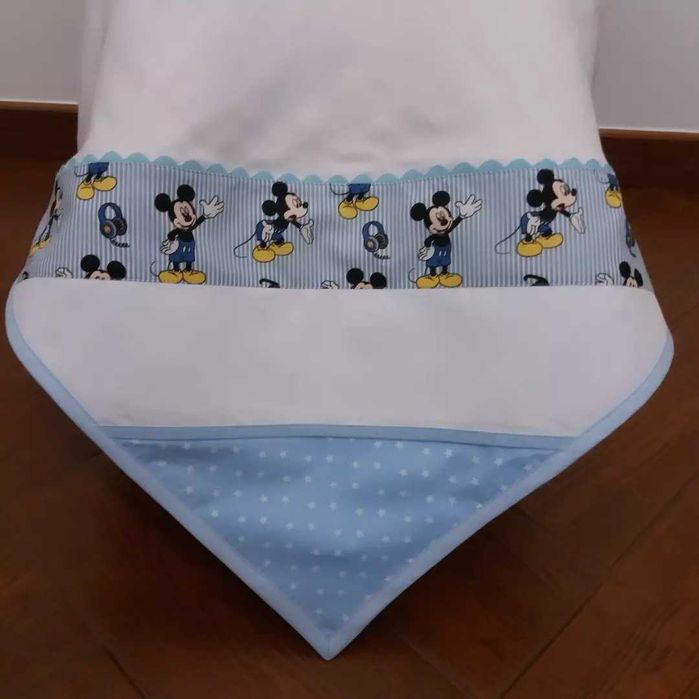 Fralda dupla 100% algodão com quadrilé para bordar o nome