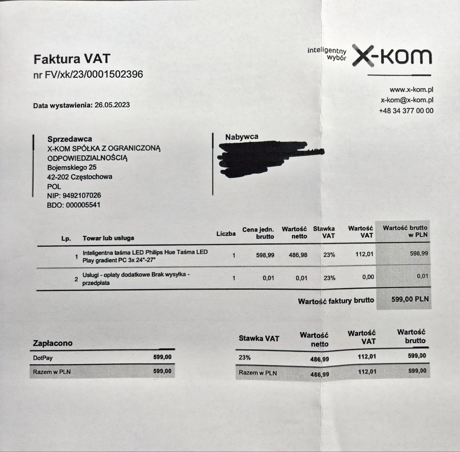 Inteligentna Taśma LED PHILIPS HUE PLAY GRADIENT, Komis Jasło Czackieg