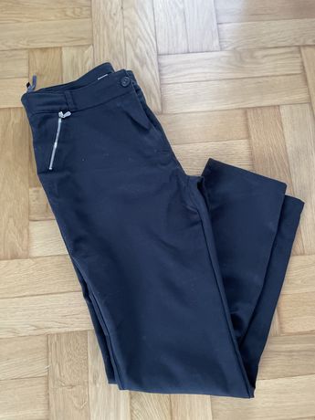 Spodnie czarne z zamkami