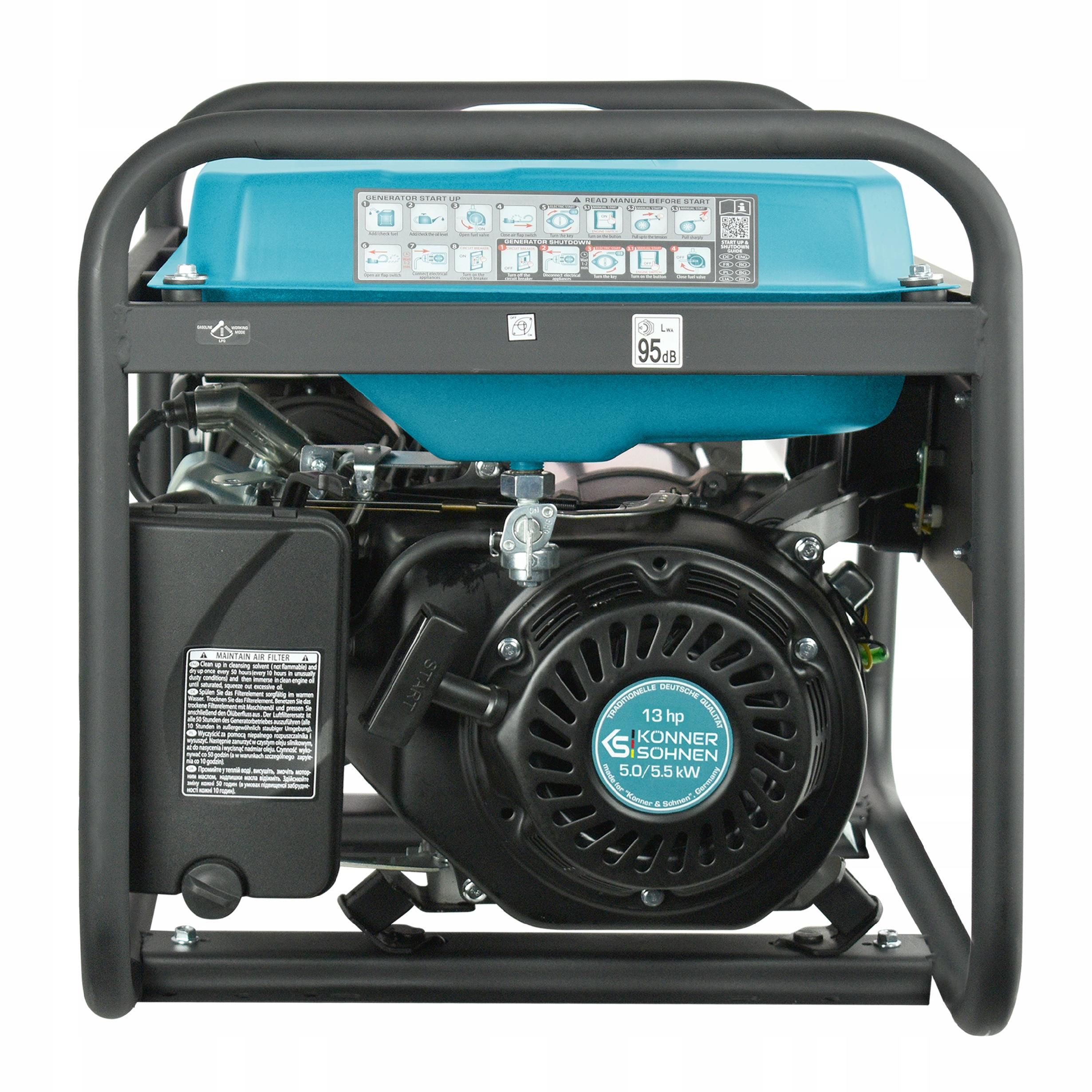 Agregat generator prądu benzynowy ks 7000e-3 k&s [BUD237]