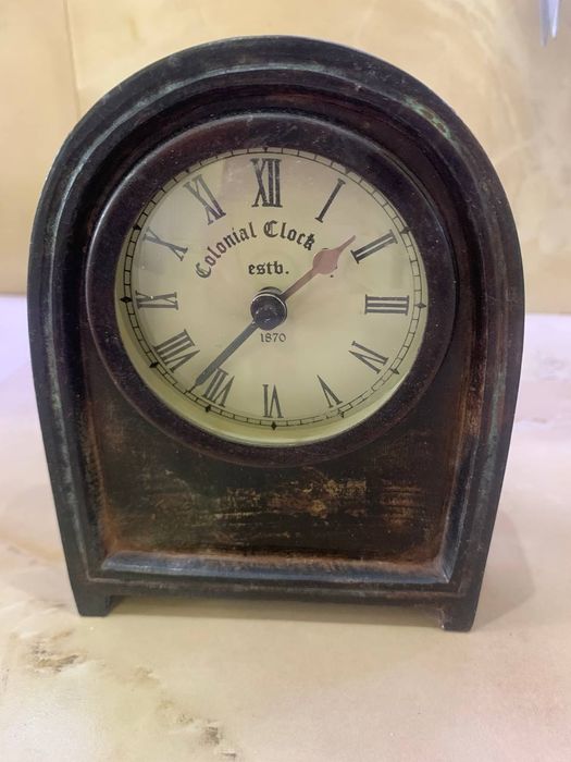 Настільний годинник Colonial Clock (estb. 1870), мідний корпус, ретро