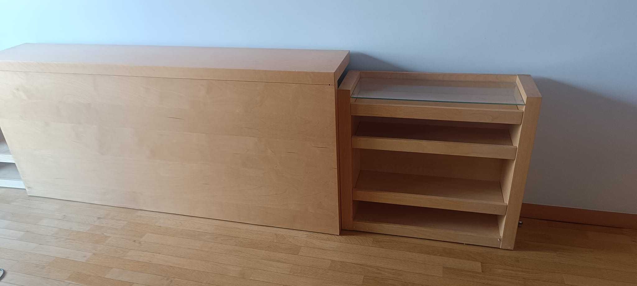 Armário hibrido serve como cabeceira de cama ou aparador