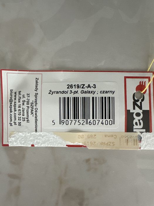 Żyrandol 3-pl Galaxy czarny