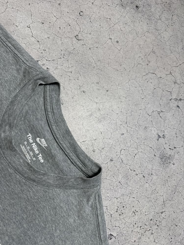Мужская Футболка Nike Big Swoosh Оригинал Серая Идеал XS-S Drill