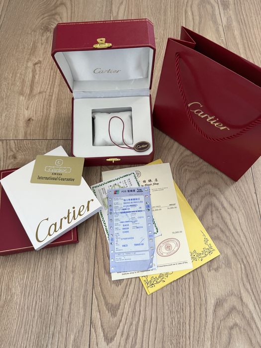 Коробка пакет документи упаковка під годинник Cartier