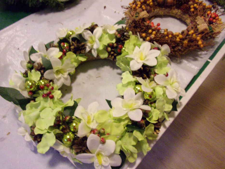 wianek wianki 2szt na jesień i święta Bożego Narodze zestaw 2sz/65zł