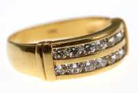 Złota Biżuteria - pierścionek, 4,85 g, Au 750
