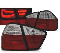 CONJUNTO DE FAROLINS TRASEIROS LED BAR PARA BMW E90 LIMOUSINE 05-08 VERMELHO FUMADO