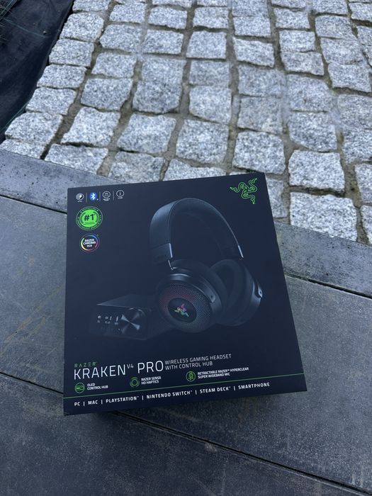 Słuchawki bezprzewodowe gamingowe Razer Kraken V4 Pro Nowe
