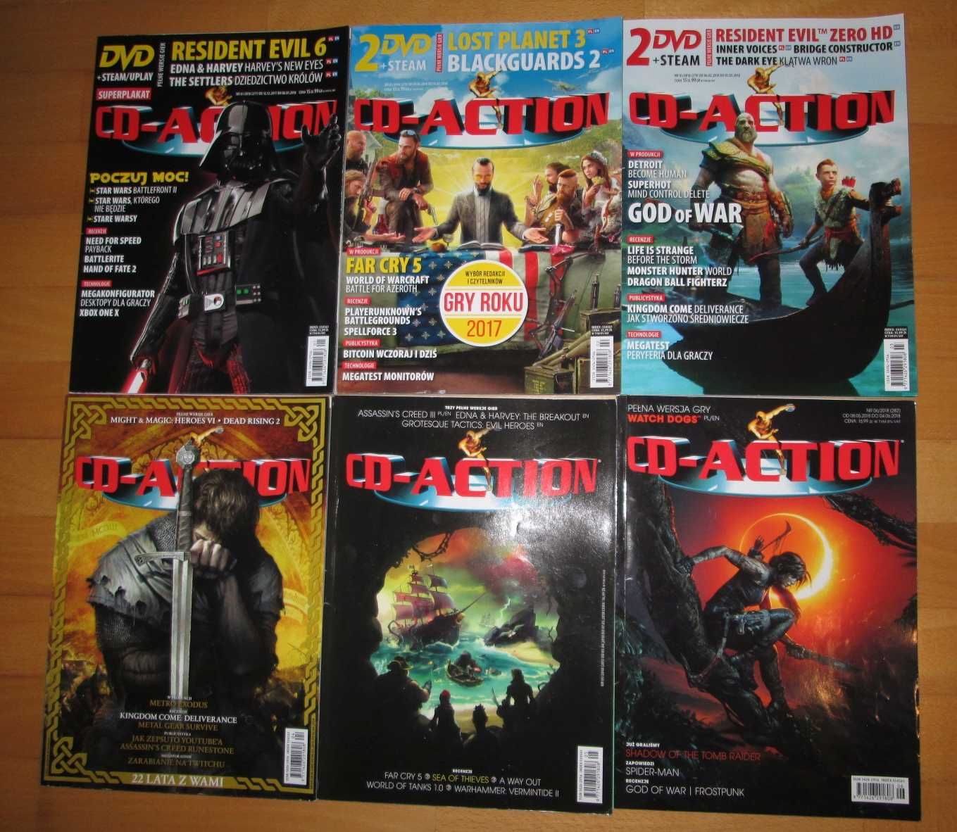 CD-Action x13 rocznik 2018 + komplet płyt