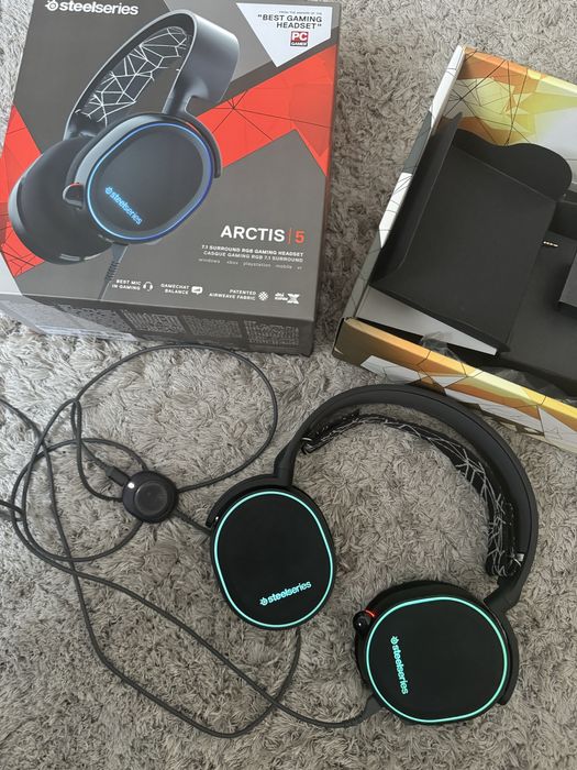 Słuchawki SteelSeries Arctis 5 Oryginał używane