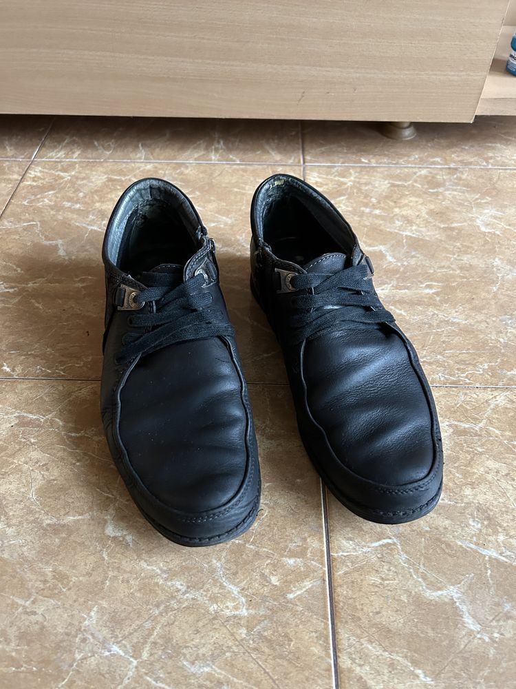 Туфлі чорні чоловічі замшеві