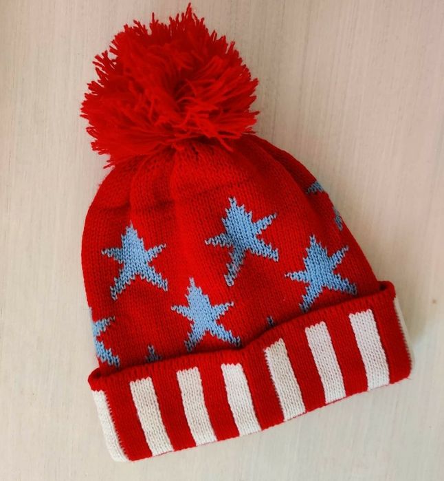 Шапка Теплая детская шапка новогодняя шапка детская шапка подарок наНГ