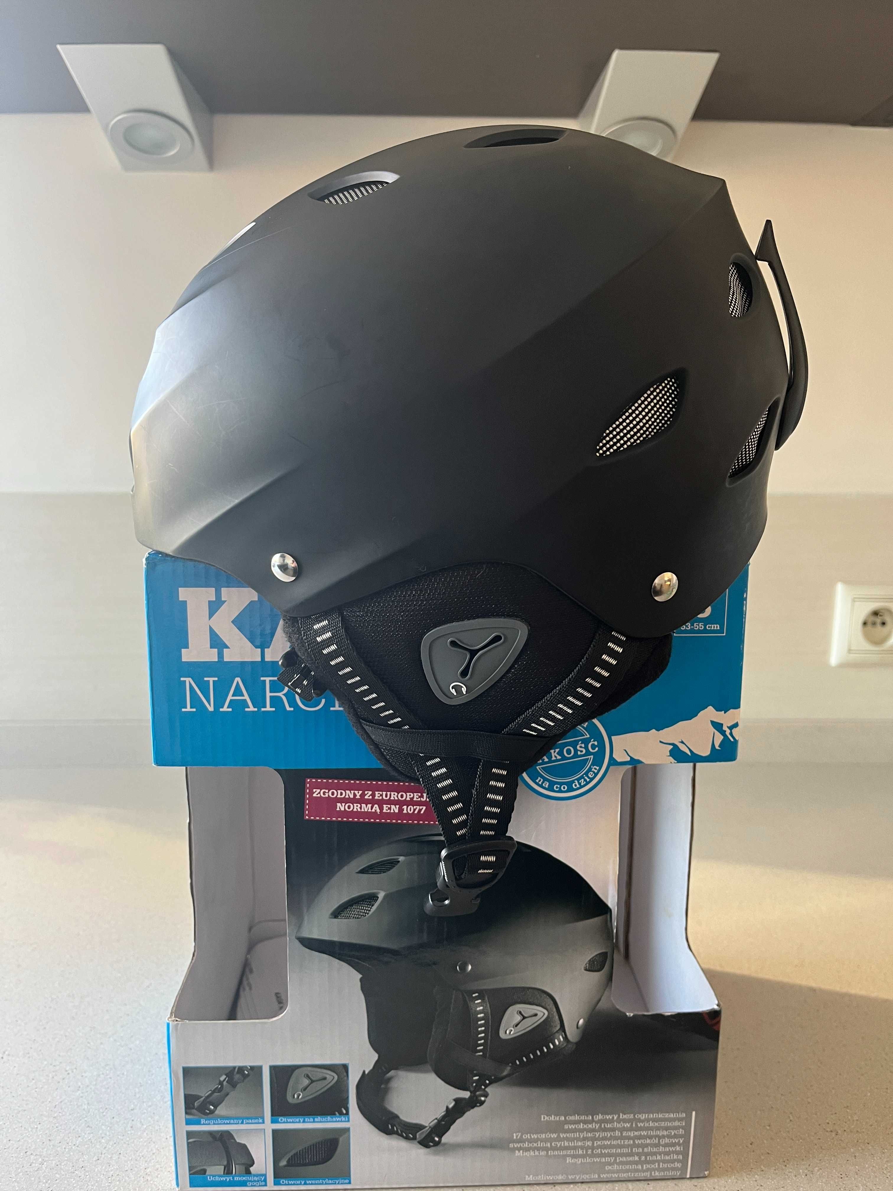 Kask narciarski S - stan bardzo dobry