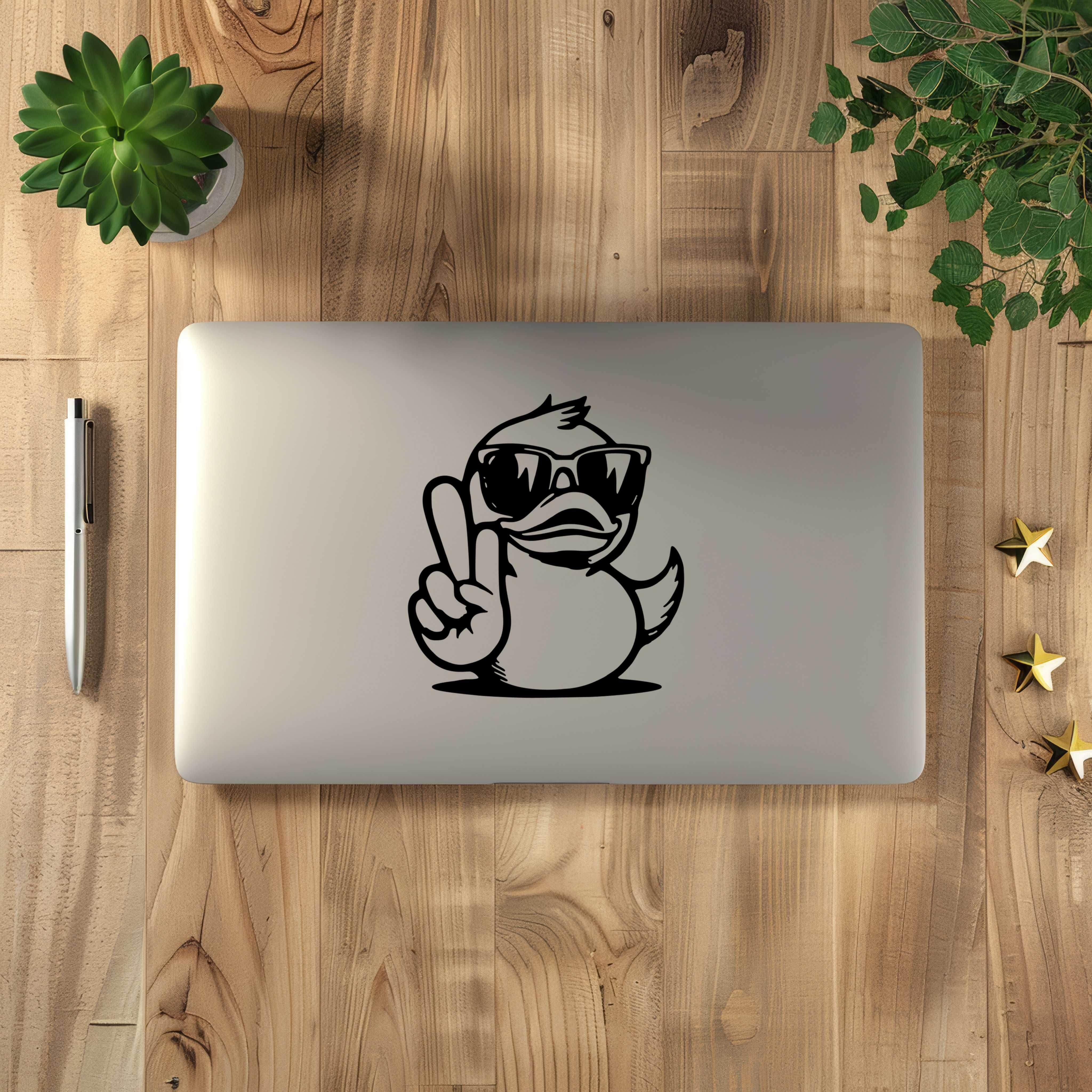 Naklejka MC KWAK, Kaczka - 13x14,5cm - na telefon, laptop, samochód
