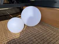 2 szt lampy solarne ogrodowe nowe 30cm 20cm