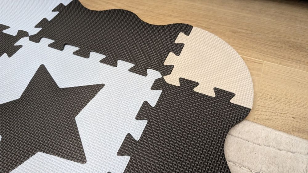 4fizjo mata piankowa puzzle nowa niebiesko czarna