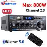 Woopker AK45 HiFi цифровий підсилювач потужності 90 Втx2 Bluetooth