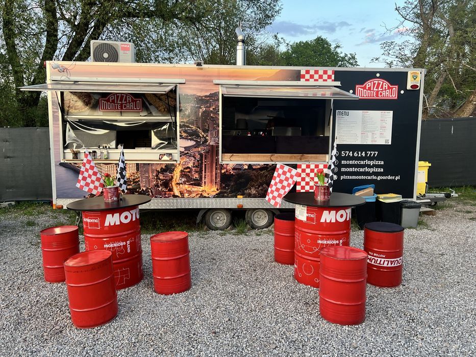 Przyczepa gastronomiczna gotowy biznes - Pizza, zapiekanka