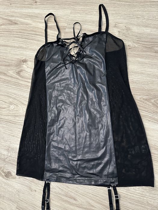 Сексуальный пеньюар с подтяжками под латекс р.l venus