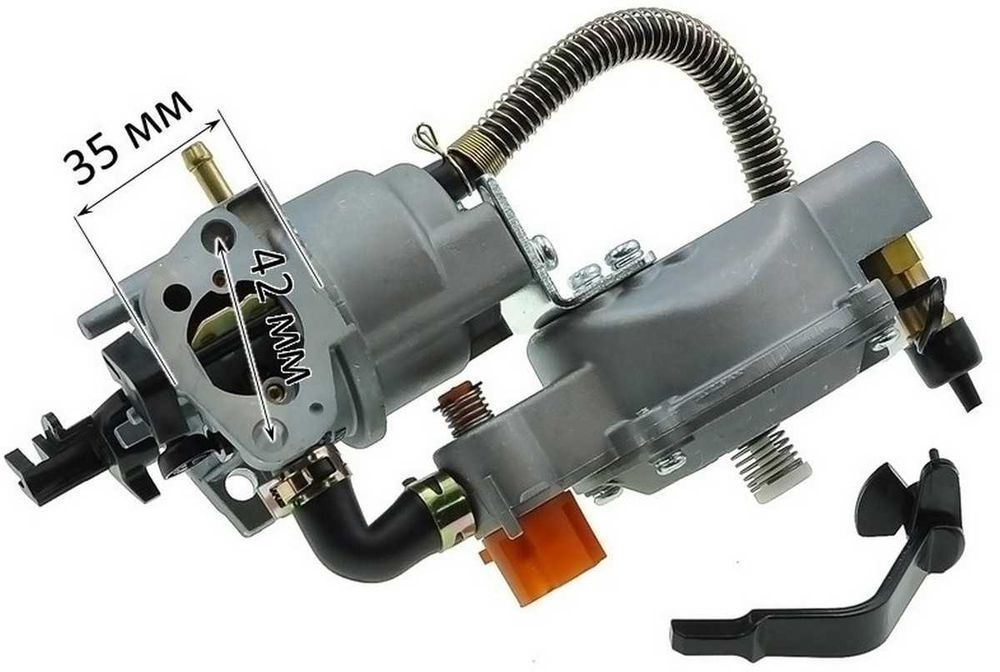 Карбюратор генератора 168F/170F 2.0-3.0 kWt+(газовый редуктор), gen283