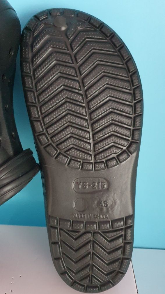Crocsy  / klapki męskie czarne z pianki rozmiar 45