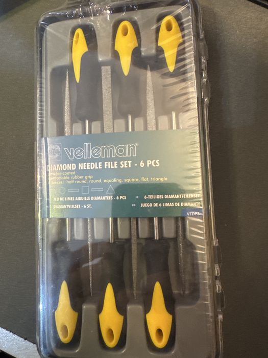 Conjunto de 6 limas de precisão Vellerman
