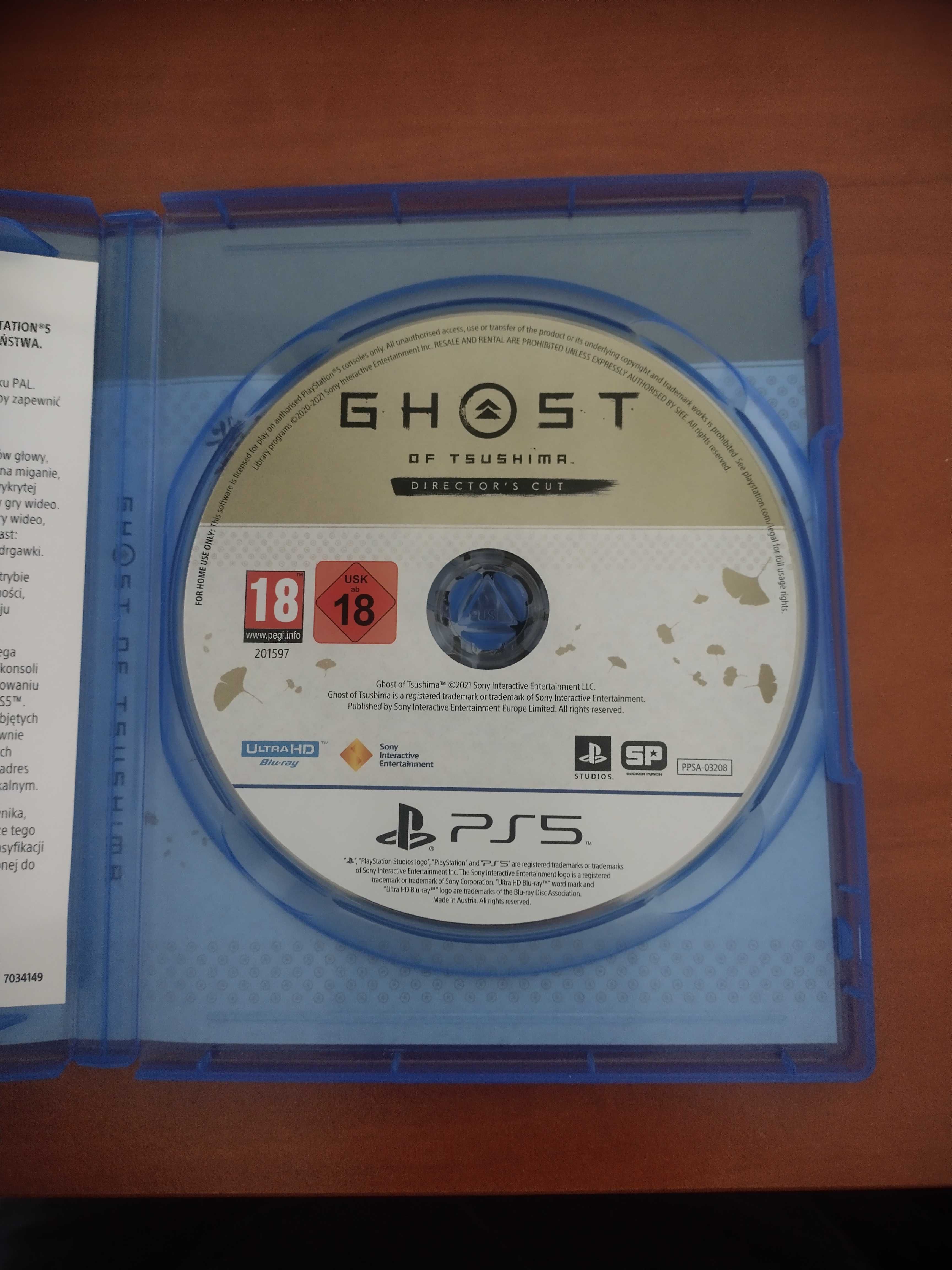 Ghost of Tsushima Director's Cut ps5 polska wersja językowa