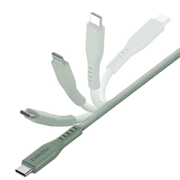 ENERGEA kabel Flow USB-C - LightningC94 MFI 1.5m zielony/green 60W 3A