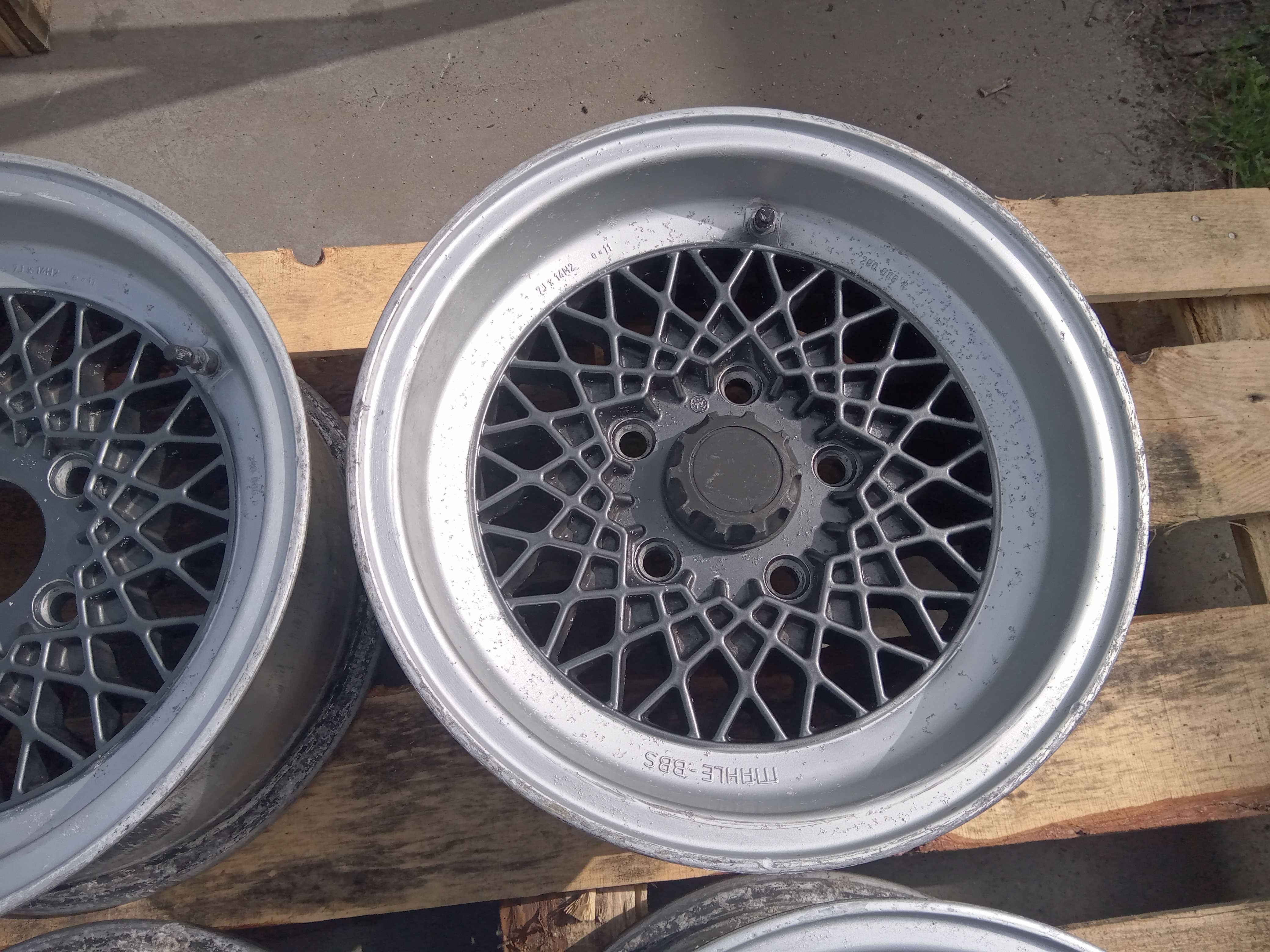 Komplet Felg Aluminiowych BBS Mahle 5x120 7jx14 BMW E3 E9 E12 E24 E28