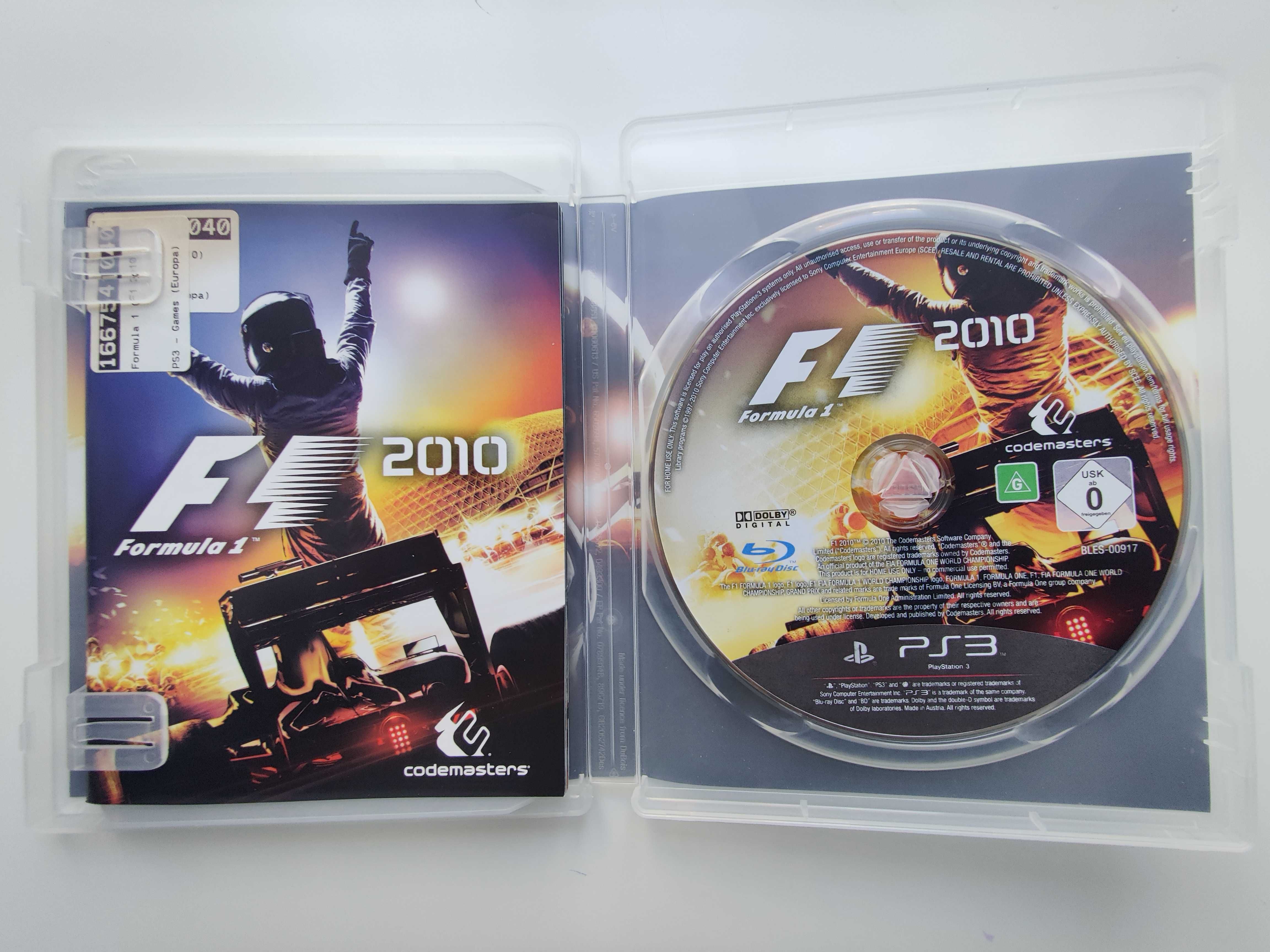 Gra Ps3 / Ps 3 - Formula 1 / F1 2010 ( Ang )
