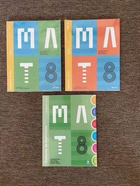 Manuais Escolares MAT 8 (coleção completa)