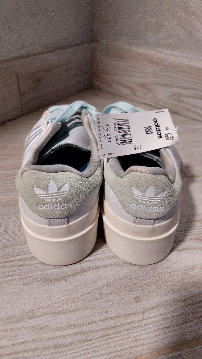 Кроссовки Adidas superstar beige blue