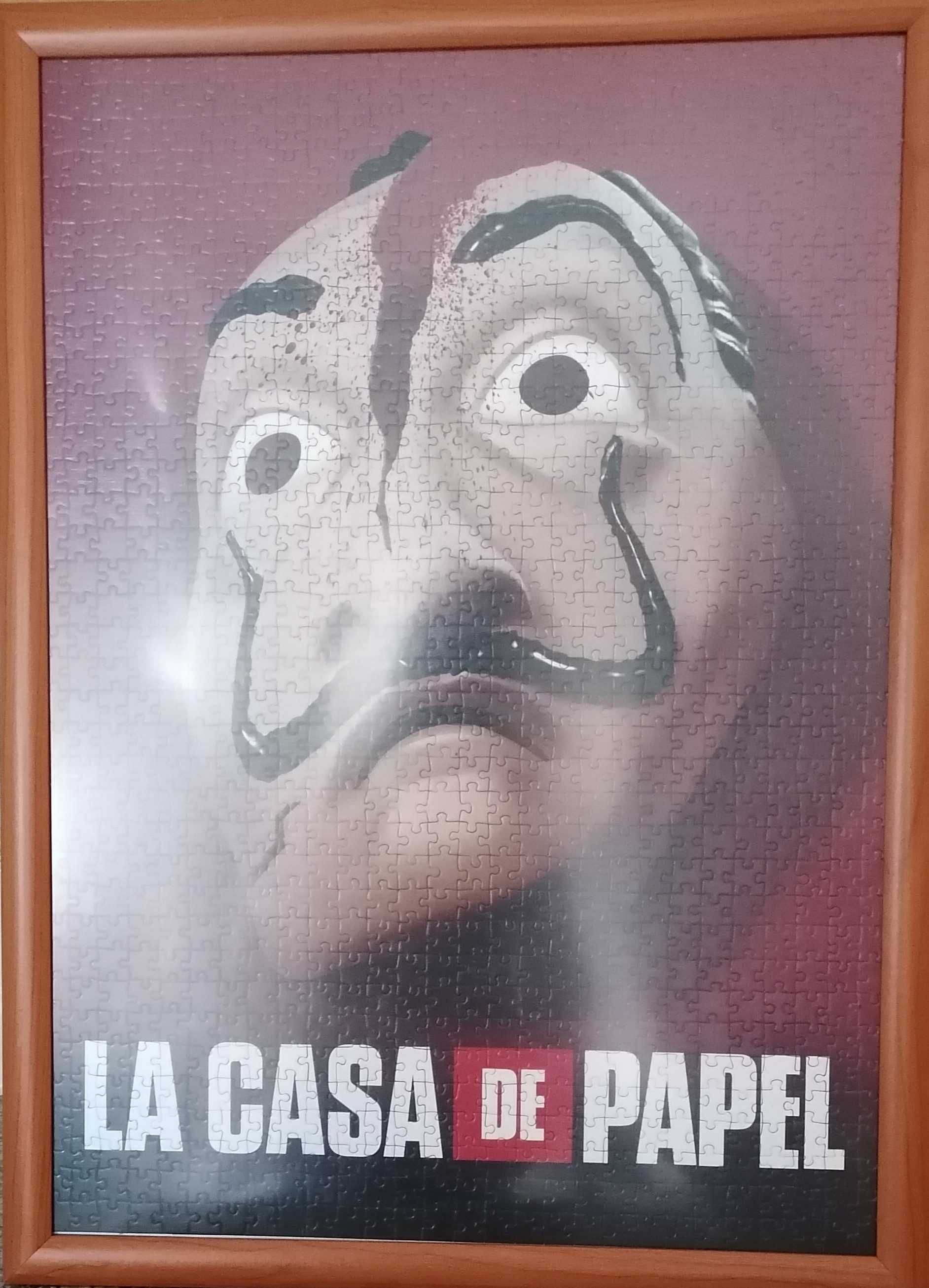 Quadro em puzzle "La Casa de Papel" 1000peças - 70*50cm