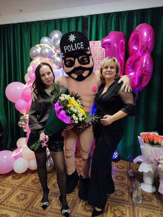 Стриптизер шуточний Поліцейський  ростова кукла