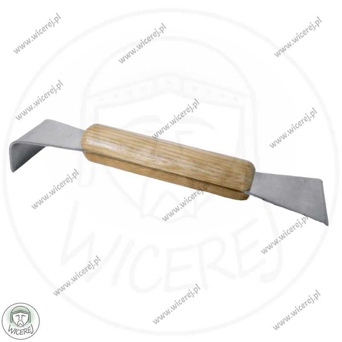 Dłuto Pasieczne Nierdzewne Dwustronne Dłutko z drewnianym uchwytem