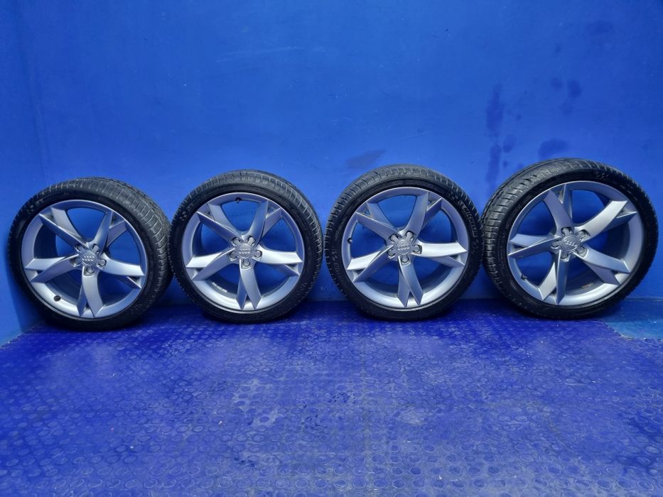 KOMPLET felg Aluminiowych opon Letni AUDI 7,5J x 19" 255/35 ET32 OEM