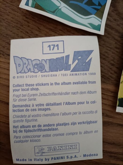 Dragon ball z antigos cromos panini