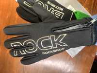 Зимние вело перчатки ROCKBROS S091-4BK сенсорные лыжные неопрен